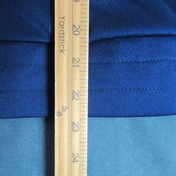 Adidas Jacket Boys Size Medium Blue Track Stripe Logo Full Zip Kids Active Sport - Picture 4 of 8